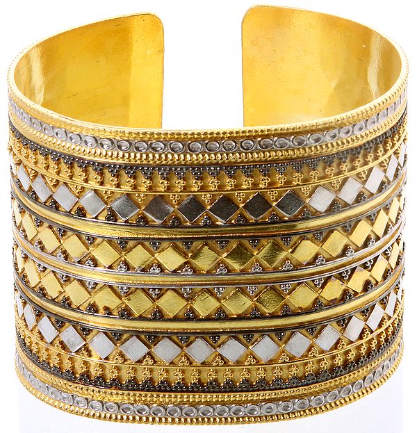 Sterling Gold Plated Cuff Bracelet