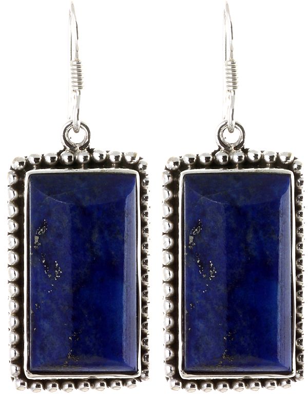 Faceted Lapis Lazuli Earrings
