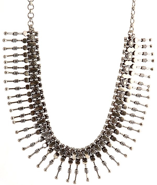 Sterling Spikes Necklace