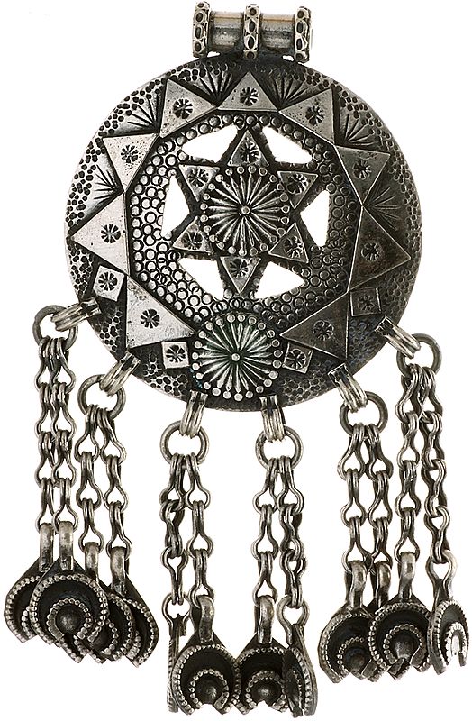 Ethnic Pendant of Sterling Silver