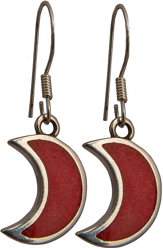 Crescent Inlay Earrings