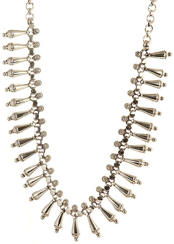 Sterling Vegetative Necklace