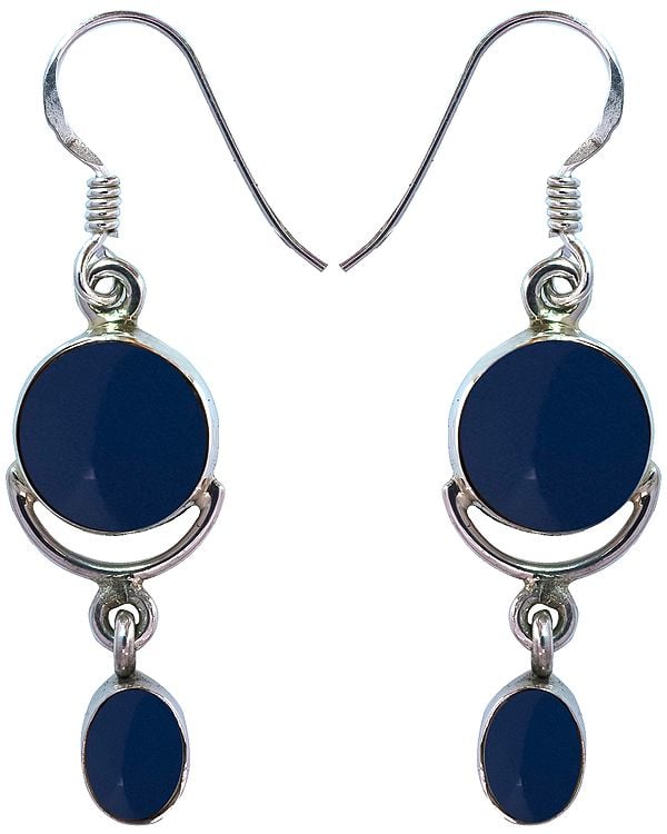 Blue Chalcedony Earrings | Sterling Silver