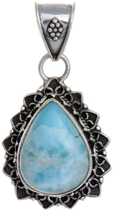 Larimar Teardrop Pendant