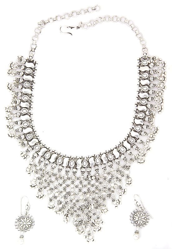 Sterling Necklace and Earrings Set