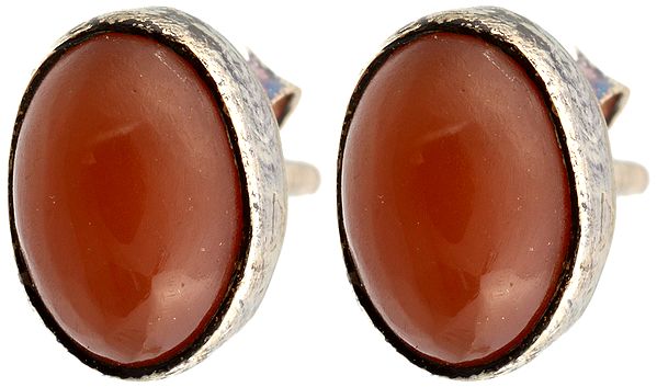 Carnelian Post Earrings