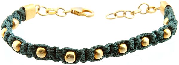 Sterling Gold Plated Bracelet with Knotted Rope
