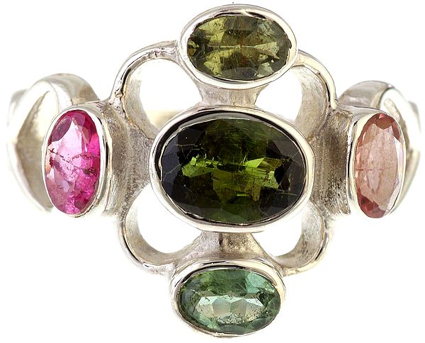 Faceted Tourmaline Ring