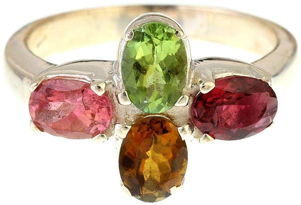 Faceted  Tourmaline Ring