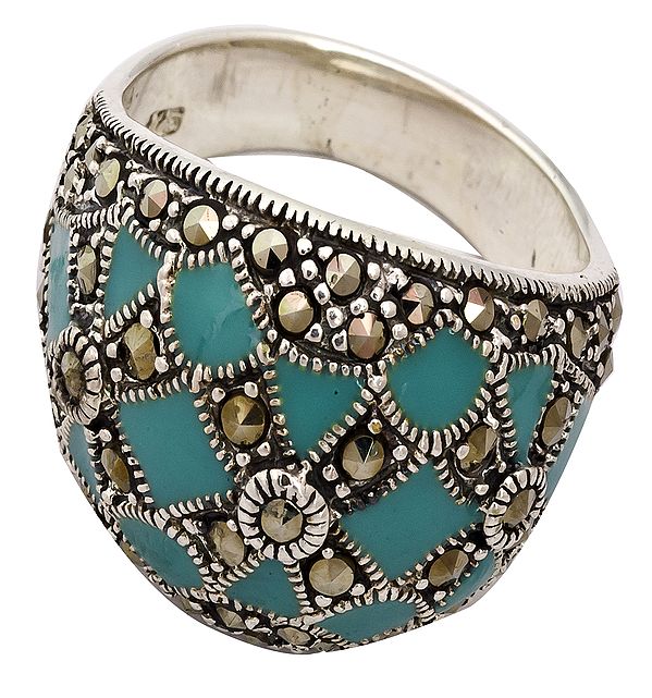 Marcasite Inlay Ring