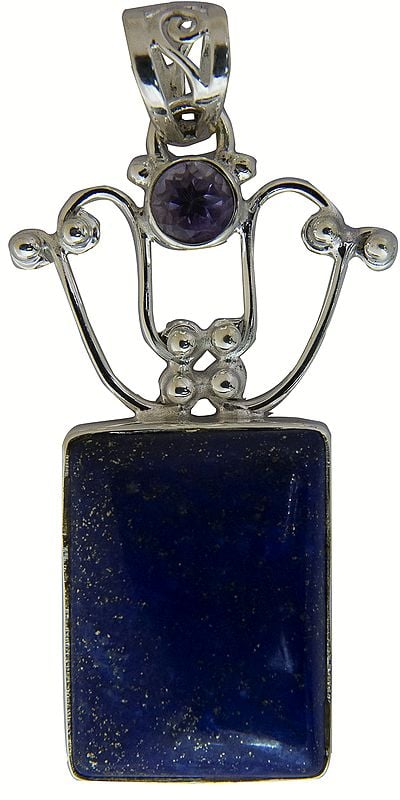 Lapis Lazuli with Amethyst pendant