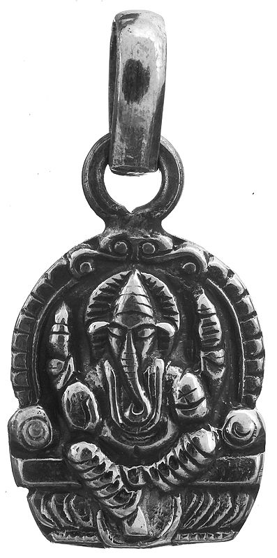 Sterling Small Ganesha Pendant