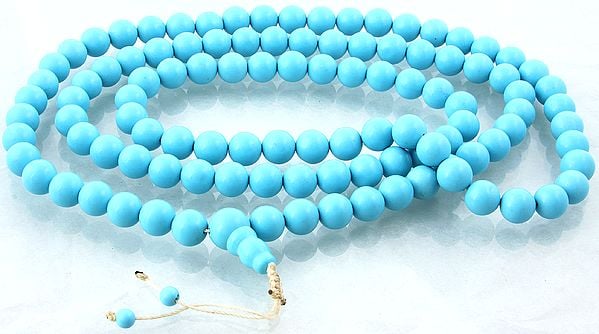 Turquoise Mala (Rosary) of 108 Beads for Chanting