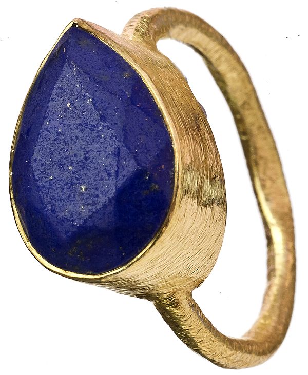 Lapis Lazuli Gold Plated Ring