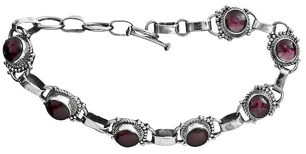 Sterling Bracelet with Gems