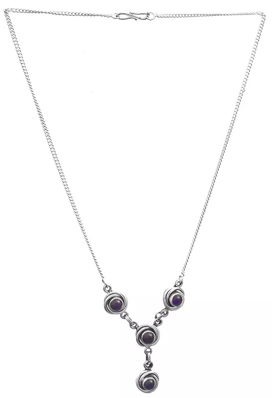 Sterling Necklace with Black Onyx Stone