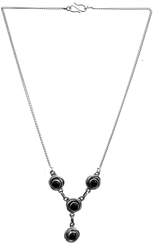 Sterling Necklace with Gems