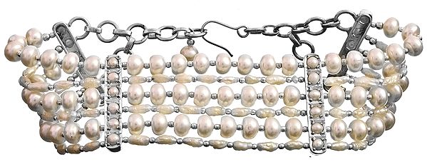 Six-Strand Pearl Bracelet