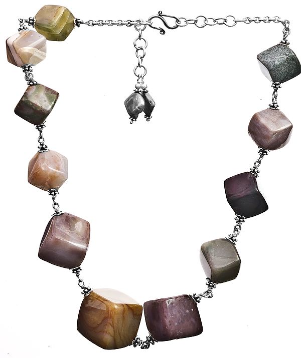 Necklace of Agate Cubes