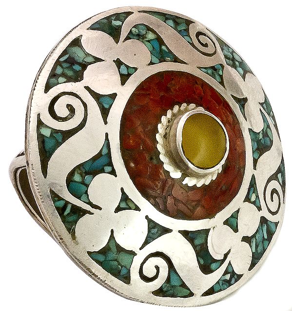 Amber Nepalese Ring