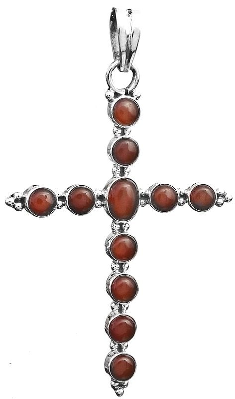 Carnelian Cross Pendant