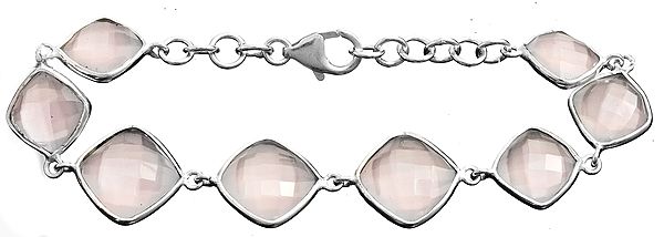 Faceted Rose Quartz Bracelet