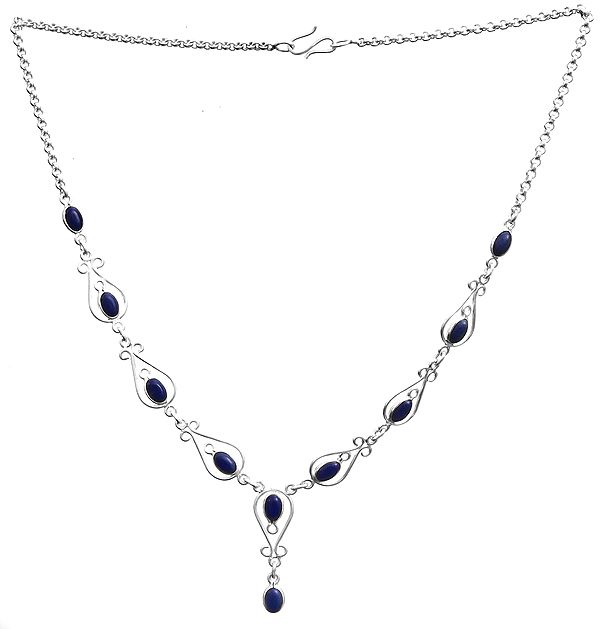 Lapis Lazuli Floral Necklace