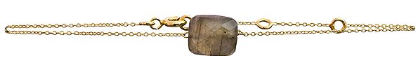 Faceted Labradorite Gold Plated Bracelet