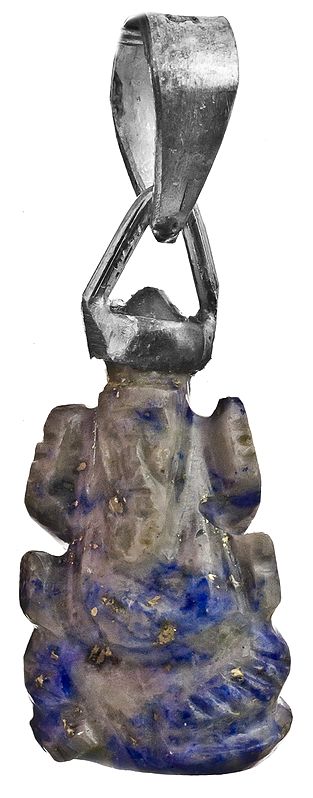 Lord Ganesha Small Pendant (Carved in Sodalite)