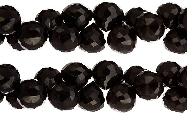 Faceted Black Spinel Onions