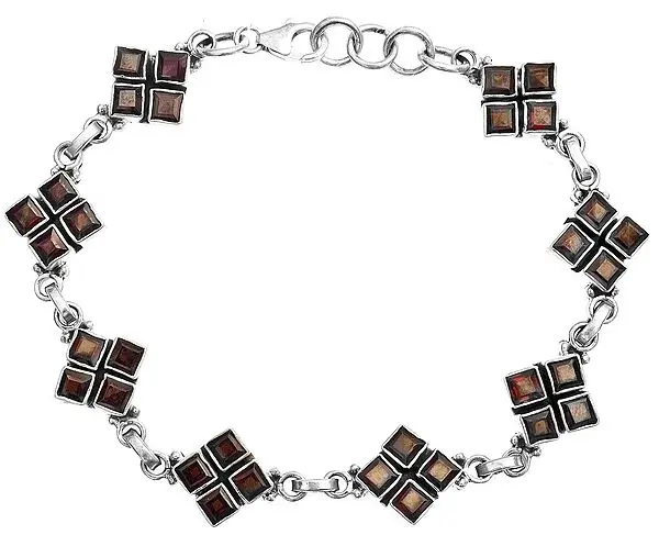 Faceted Garnet Bracelet