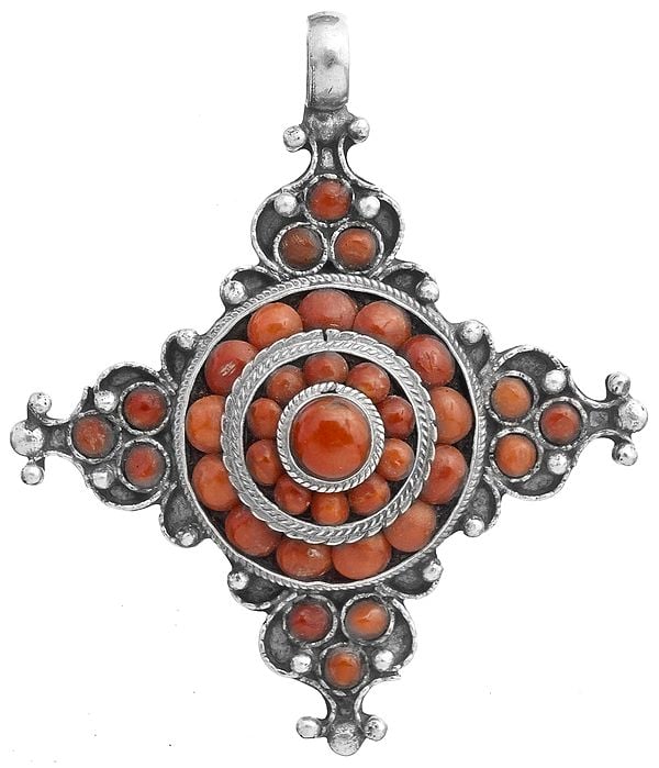 Nepalese Coral Pendant