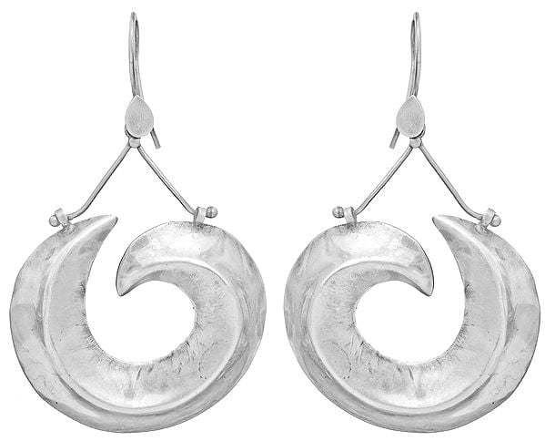Sterling Crescent Earrings