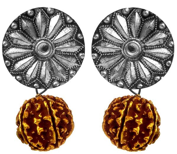 Karnaphul Rudraksha Earrings