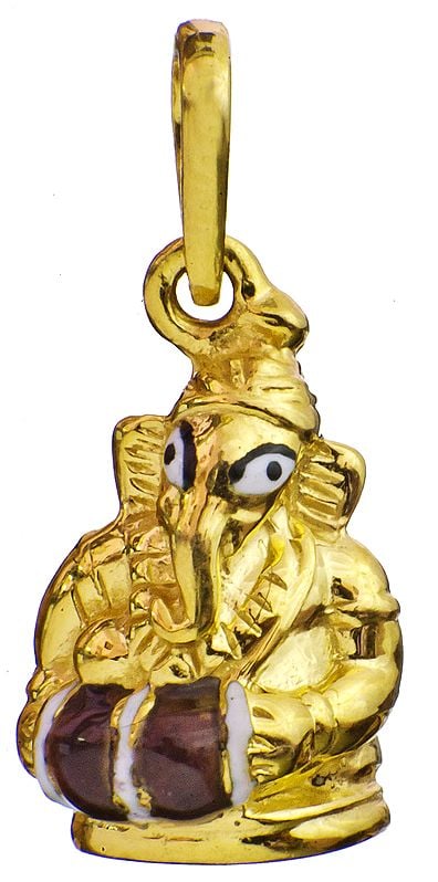 Lord Ganesha the Drummer (Handcrafted Pendant)