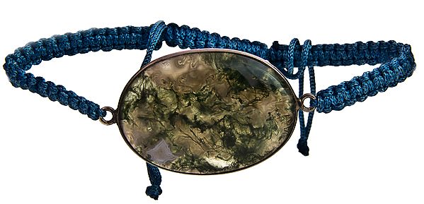 Moss Agate Cord Bracelet
