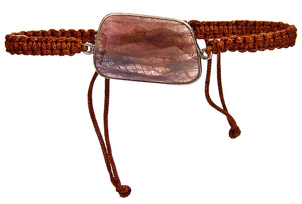 Faceted Sapphire Cord Bracelet