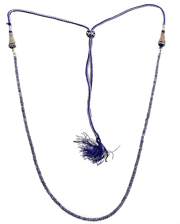 Faceted Blue Sapphire Necklace