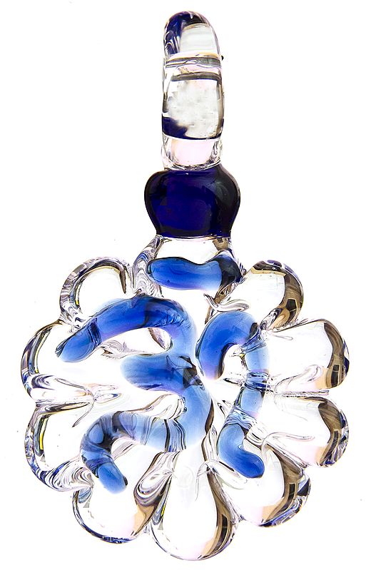 Om (AUM) Crystal Glass Pendant