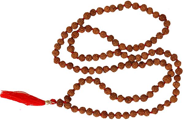 Rudraksha Mala (Rosary) with 108 Beads for Chanting