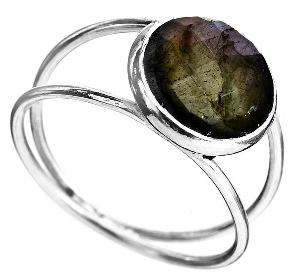 Faceted Labradorite Ring