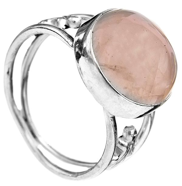 Rose Quartz Stirling Silver Ring