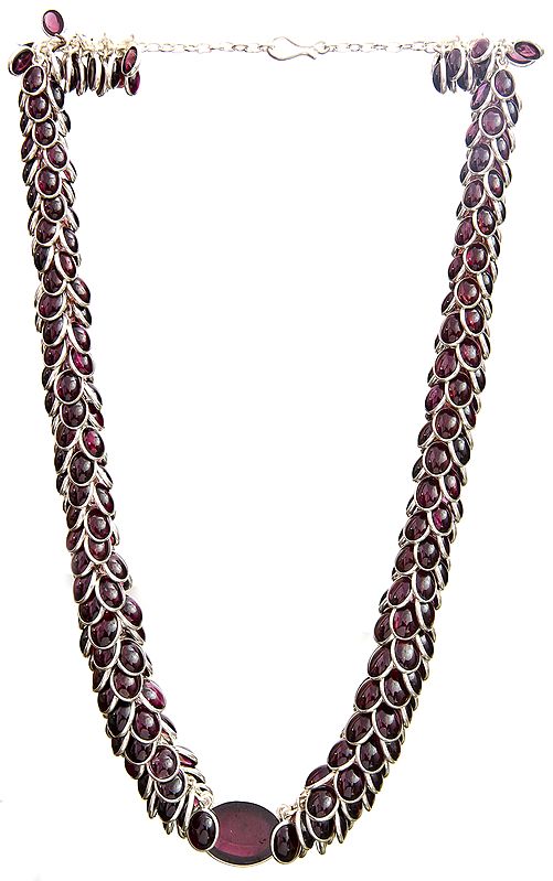 Superfine Bunch Necklace of Garnet
