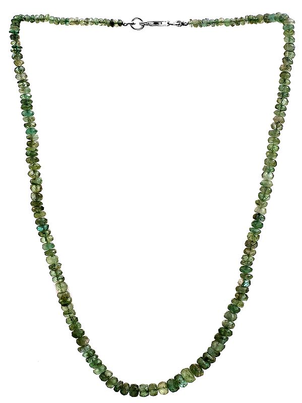 Faceted Emerald  Necklace