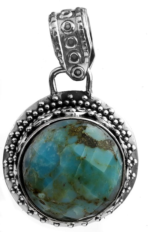 Faceted Turquoise Pendant