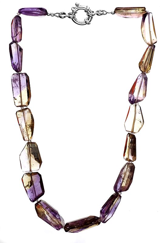 Faceted Ametrine Tumble Necklace