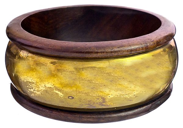 Brass with Wood Bangle