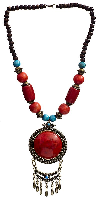 Red Beaded Designer Necklace