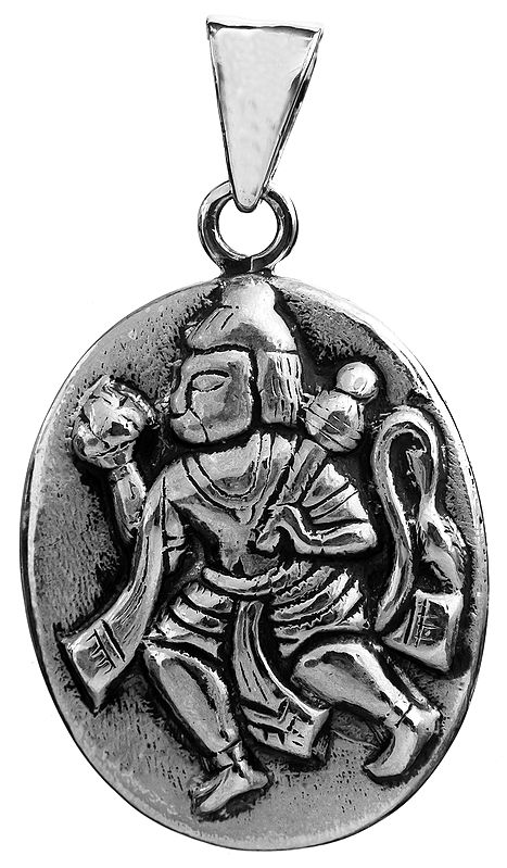 Sterling Hanuman Pendant
