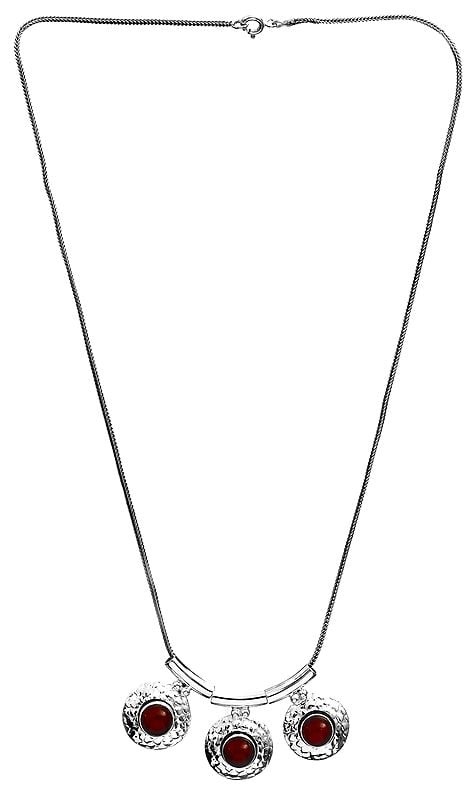Triple Carnelian Necklace